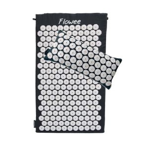 Spijkermat set grijs wit van Flowee voordelig en snel te verkrijgen bij Yoga-Pilatesshop