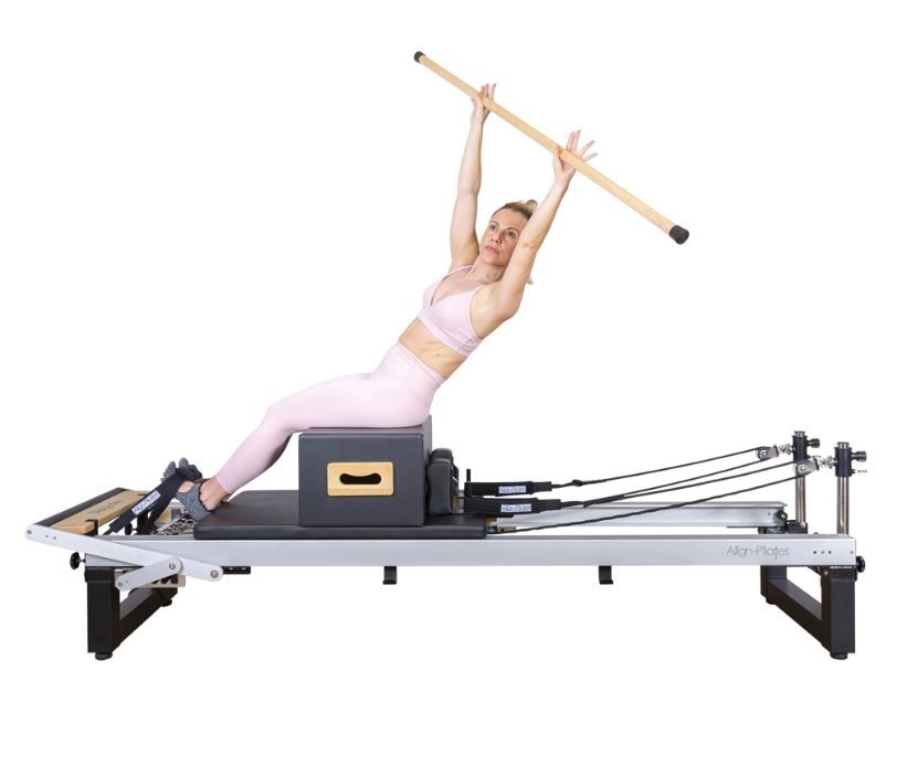 A8 Pro Pilates Reformer van Align-Pilates is de vernieuwde versie van de A2 reformer