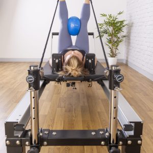 pilates reformer met lage verlengpoten op Yoga-Pilatesshop