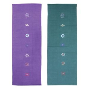 Katoenen yoga deken chakra in de kleur groen. De originele Indiase yoga mat!