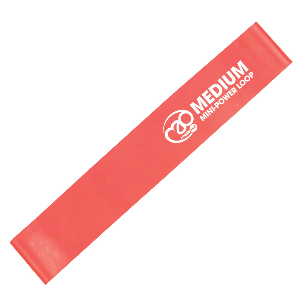 Fitness weerstandsband medium rood op Yoga-Pilatesshop