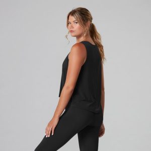 tanktop dames ebony High Low
