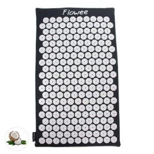 Eco spijkermat kopen grijs-wit doe je bij yoga-pilatesshop