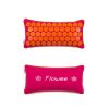 Eco spijkermat kussen roze/oranje op Yoga-Pilatesshop van het merk Flowee
