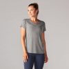Sportshirt voor dames Cap Sleeve Heather Grey van Tavi Noir Sportshirt voor dames Cap Sleeve Heather Grey van Tavi Noir