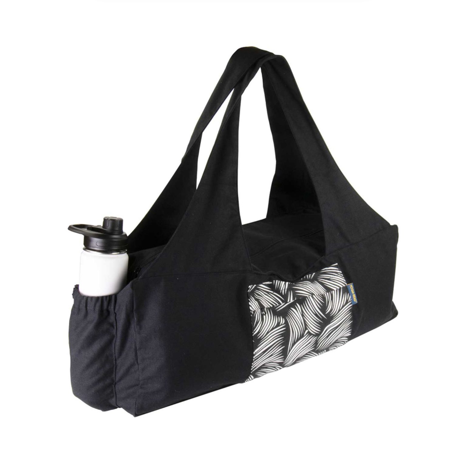 Deluxe Sporttas Zwart:Wit - Yoga-Mad - Nu bij YogaPilatesshop Deluxe Sporttas Zwart/Wit - Nu handig voor het meenemen van al je yoga essentials - Nu bij YogaPilatesshop