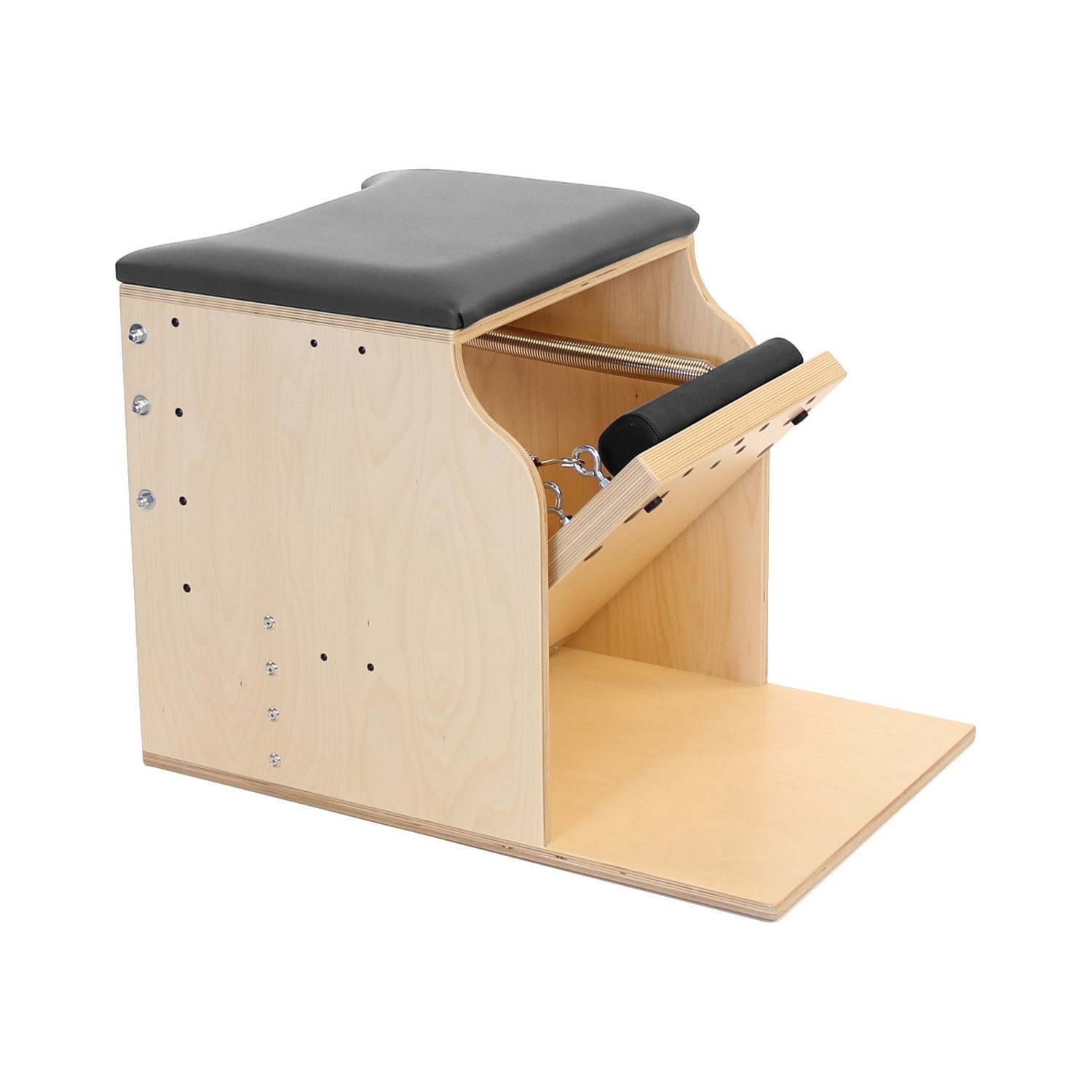 single-pedal-high-low-combination-chair-baltic-birch-black (3) Single Pedal Low Chair - Peak Pilates®