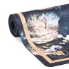 Luxe Eco Yoga Mat Peony Print With Gold Trim - 3 mm - MoveActive Luxe Eco Yoga Mat Peony Print With Gold Trim - 3 mm - MoveActive