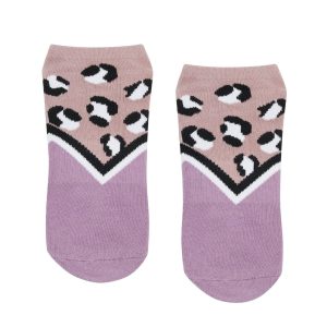 Antislip Sokken Low Rise Cheetah Volley Fawn & Mauve - MoveActive