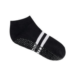 Antislip Sokken Low Rise Sporty Stripe Black – MoveActive