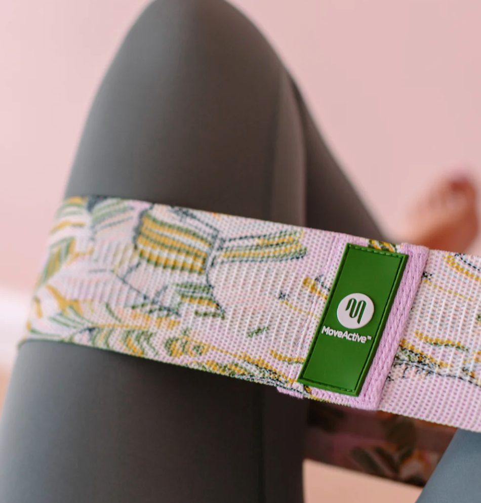 Weerstandsband Loop Light Pink Leaf - MoveActive