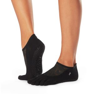 Antislip Sokken Luna Met Tenen Black Shine - ToeSox