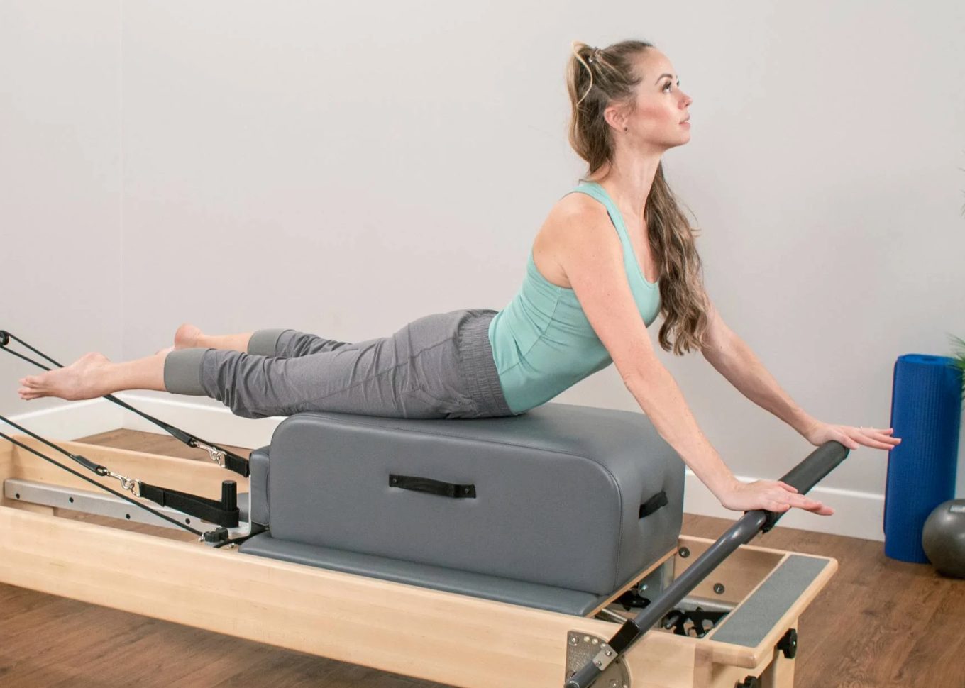 Contour Sitting Box - BalancedBody Contour Sitting Box voor een Balanced Body Reformer - Uitbreiding van Reformer Workouts