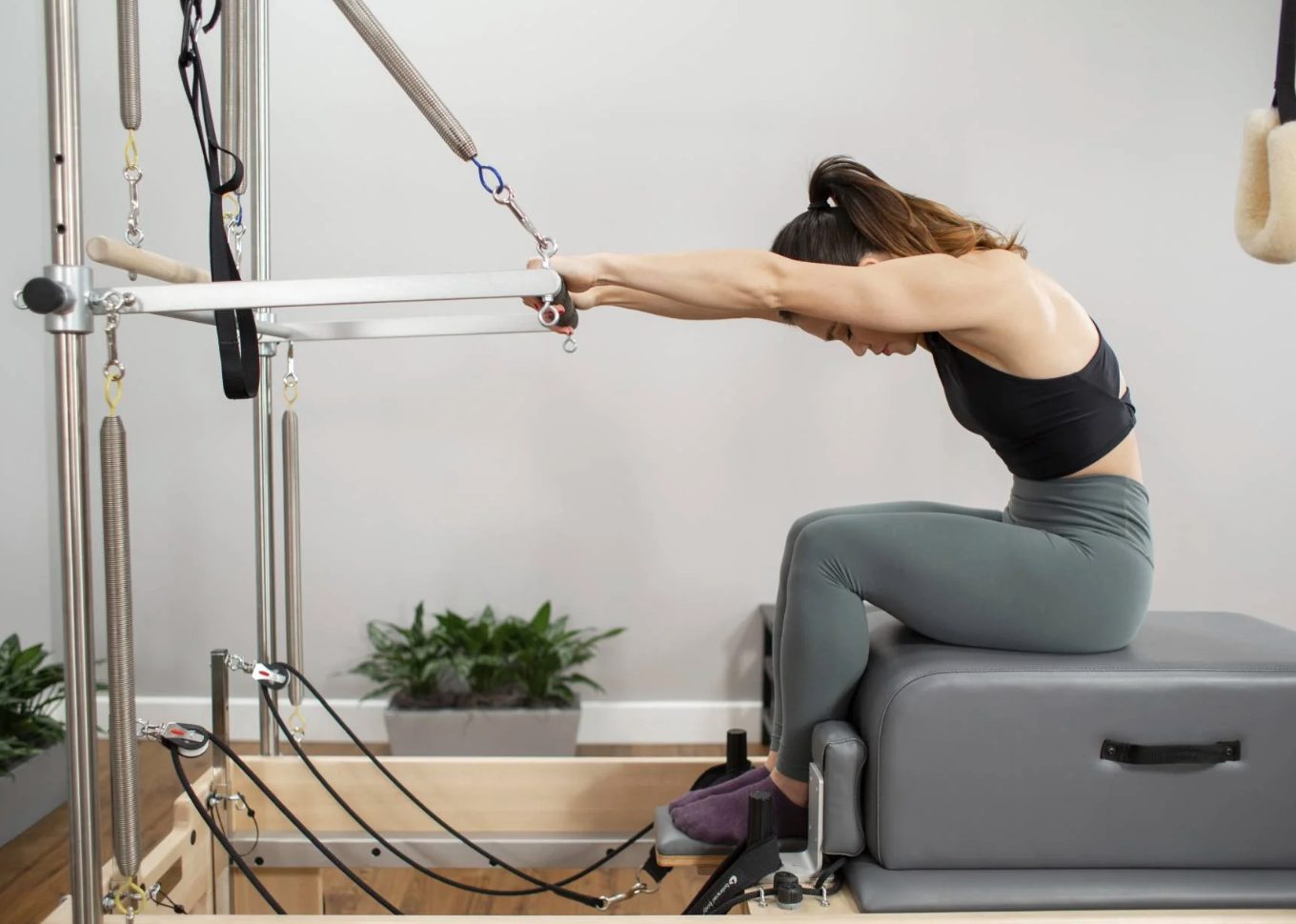 Contour Sitting Box - BalancedBody Contour Sitting Box voor een Balanced Body Reformer - Uitbreiding van Reformer Workouts