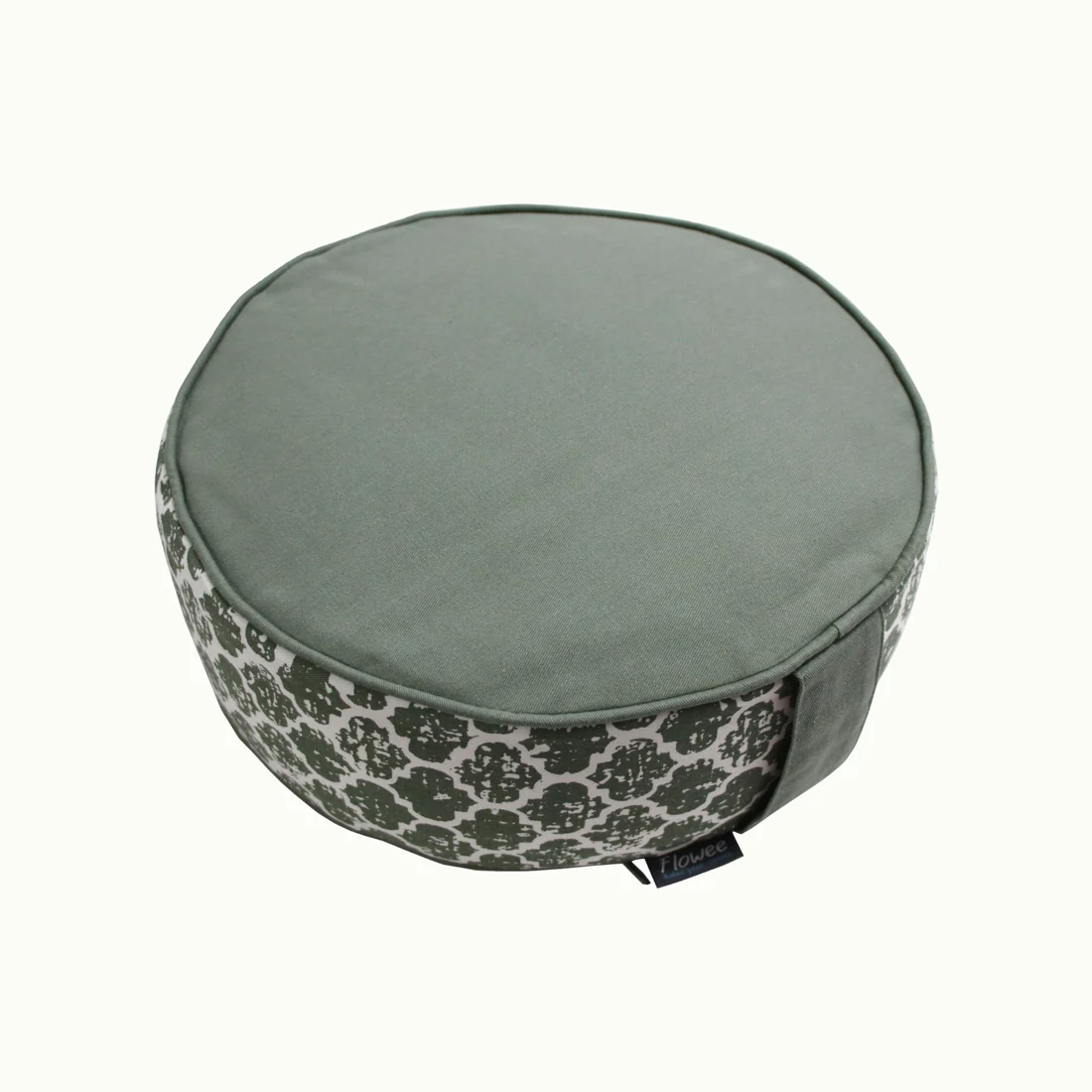 Meditatie kussen flowee in de kleur groen