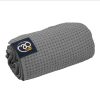 Antislip Handdoek:Mat Grijs yoga handdoek antislip kan gebruikt worden als yoga mat en als yoga handdoek