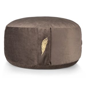 Meditatiekussenn en yoga bolster Velvet Donkergrijs