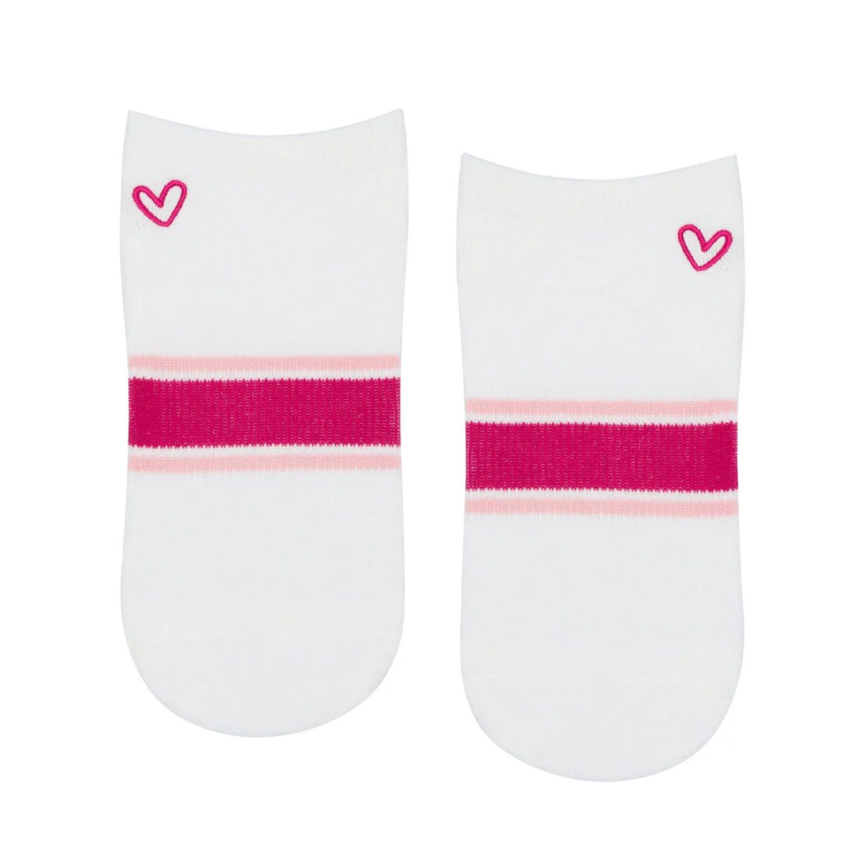 Antislip Sokken Low Rise Playful Pink Stripe – MoveActive Antislip Sokken Low Rise Playful Pink Stripe – MoveActive