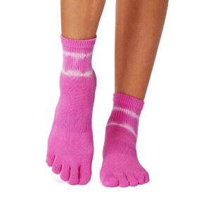De Roze Antislip Sokken Melody Paradise TD Stripe - Toesox